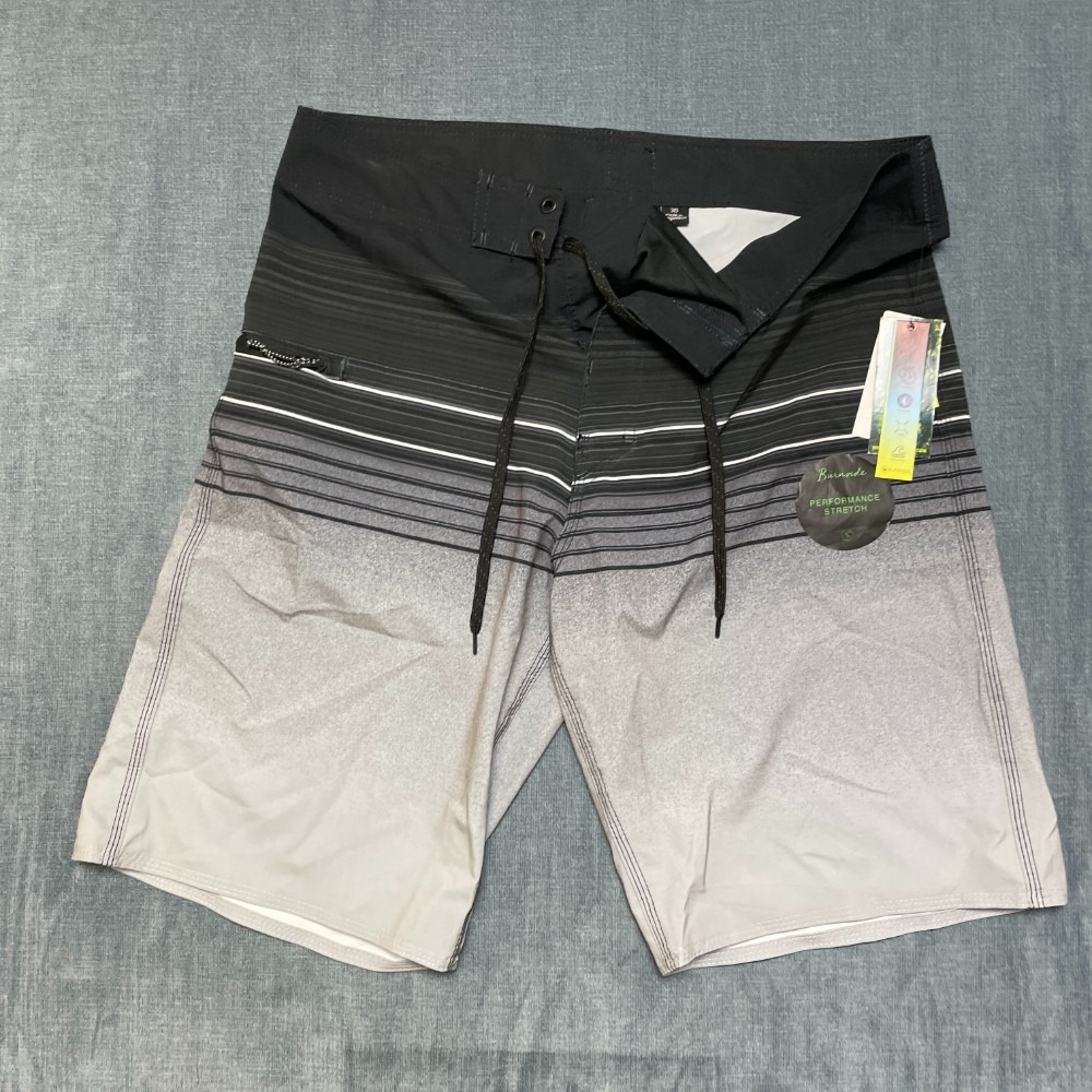 Burnside Board Shorts Mens 30 Multicolor Stretch Performance Medium Wash Beach